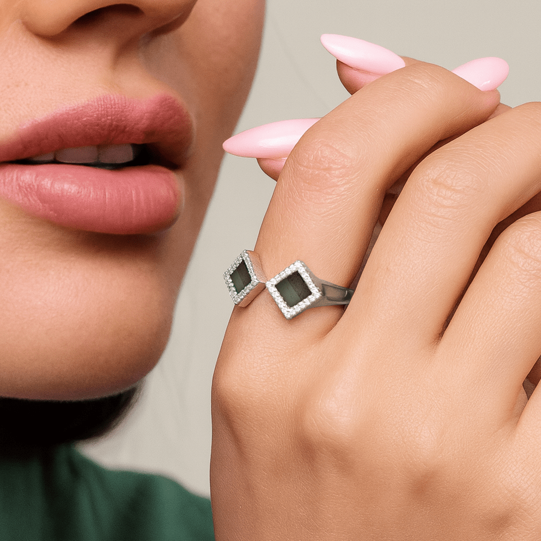 14k Solid Gold Reflection Ring
