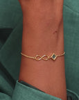 Solid Gold Infinity Bracelet