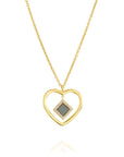 Solid Gold Heart Necklace