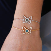 Solid Gold Butterfly Bracelet
