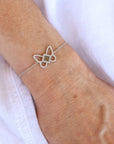 14k Solid Gold Butterfly Bracelet