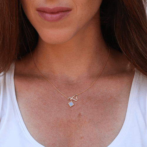 Solid Gold Eternal Love Necklace